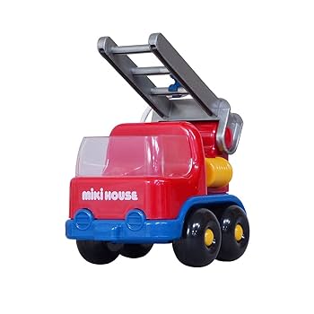 Amazon.co.jp: 【 ミキハウス 】 消防車 おもちゃ くるま 車